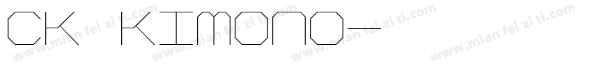 CK Kimono字体转换